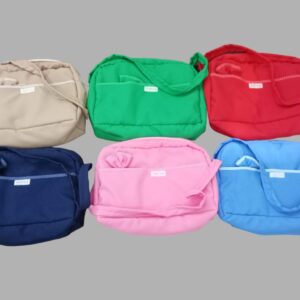 Bolso con cambiador y portamamadera Pintitas COLORES SURTIDOS!!