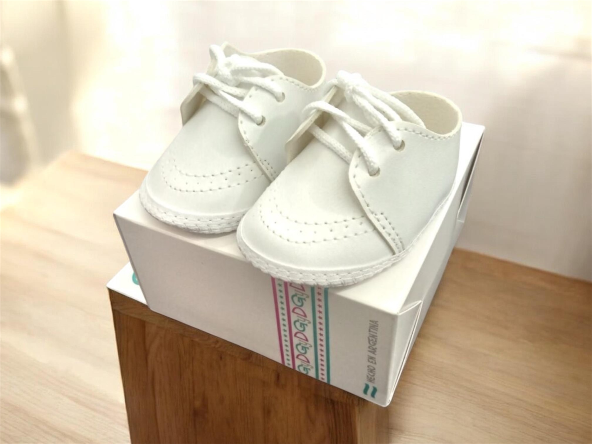 Zapatito bautismo nene blanco GyD Art 207 T.(14 al 17)