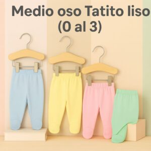 Medio oso tatito color pack x 6 (0-3) ART 664