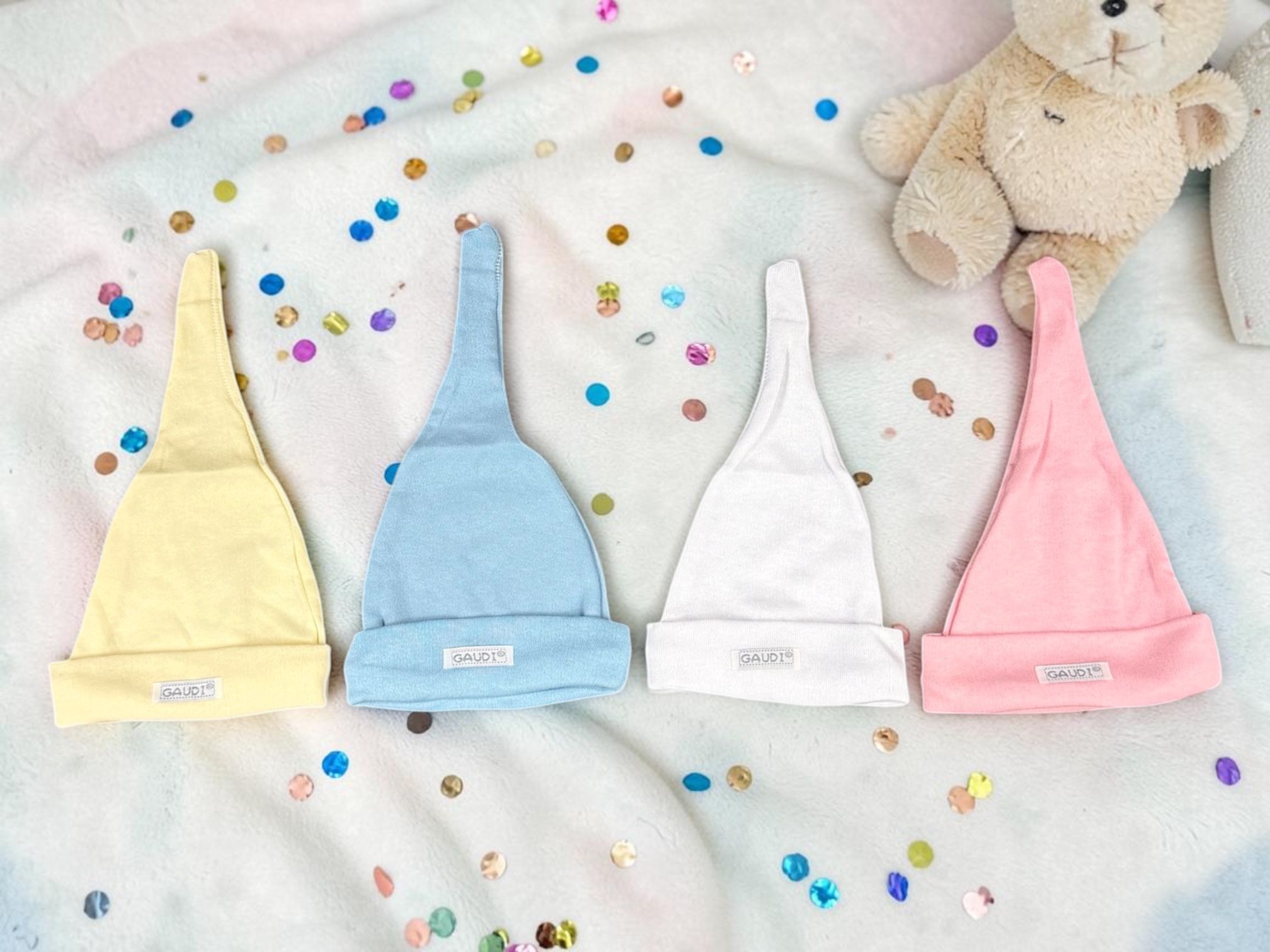 Gorro con nudo algodon Gaudi pack x12