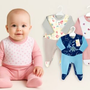 Entero ANDY algodón largo estampado económico T.(00-0-1) SURTIDO DE COLORES-OFERTA