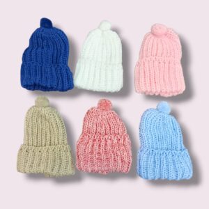 Gorro tejido de lana pack por 6