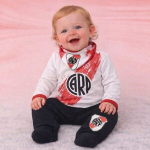 Conjunto 3 piezas (Body, Medio oso y Bandana) River Plate T.(S-M-L) ART.1001