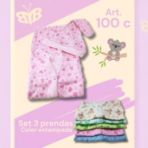 SET beybe 3 piezas art. 100 color surtido de colores