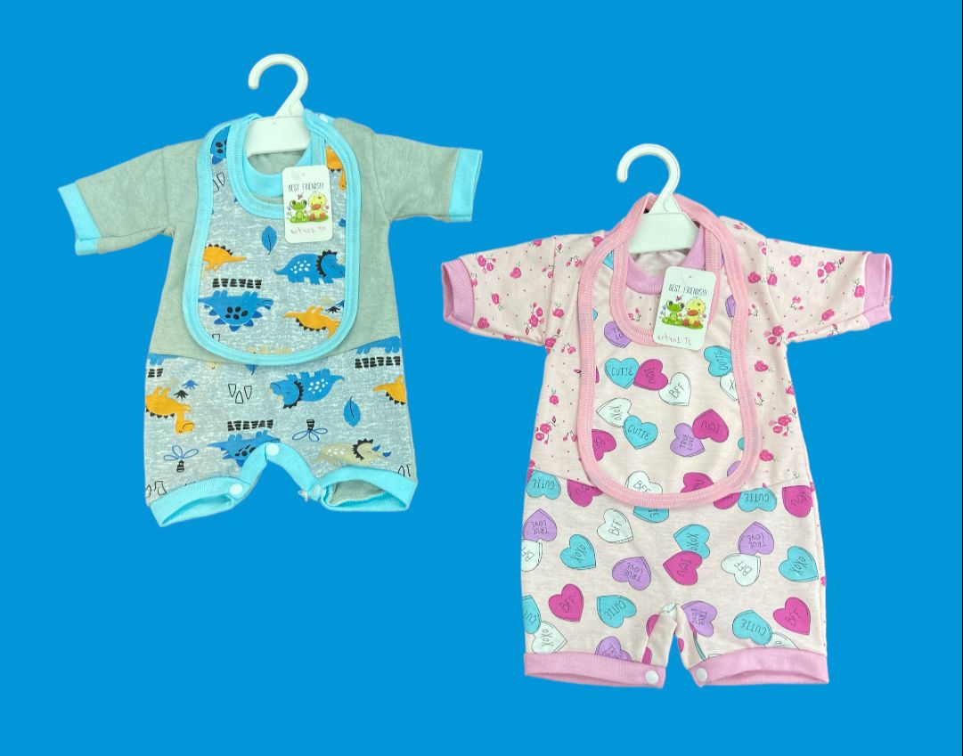 Entero corto con babero Andy 401 OFERTA Casa Andy