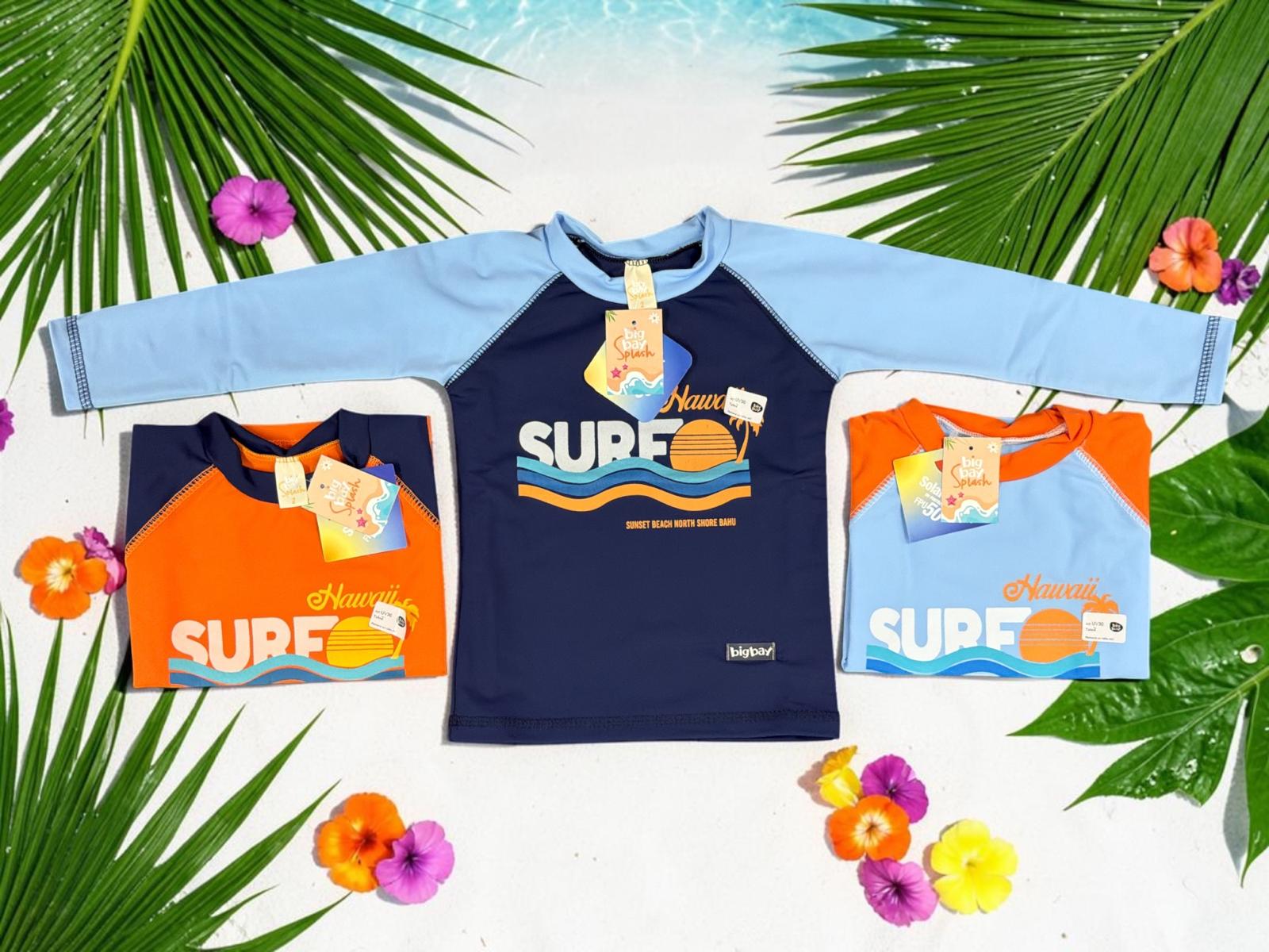 Remera UV con estampa Nene “Big Bay” T.(2-4-6-8 años) Art.30 SUPEROFERTA