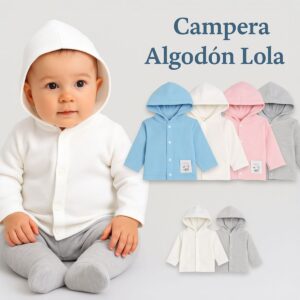 Campera algodón Lola c/capucha T.(1 al 4) OFERTA