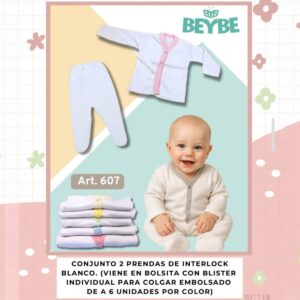 Set Beybe batita y medio osito Art.(607) Pack x 6 Oferta