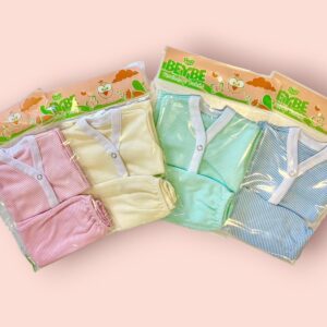 Set Beybe Batita Y Medio Oso rayado Art.615 Pack X 4