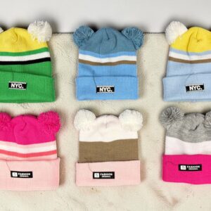 Gorro de lana NIÑO Rayado "Andy" (Hasta 4/5 años) Pack x 6