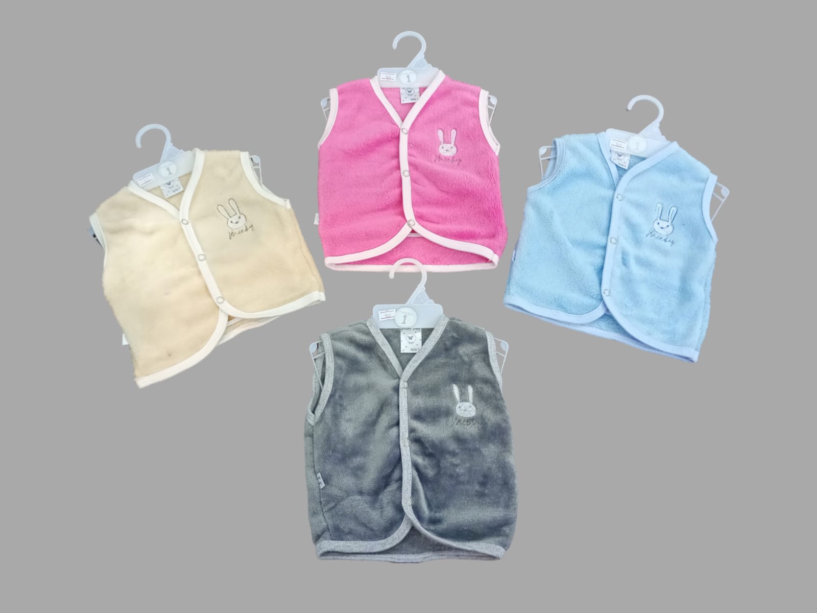 Chaleco de Piel Micky Baby T.(1 al 4)(Hasta 6 meses) Art 502 Surtido de Colores OFERTA 