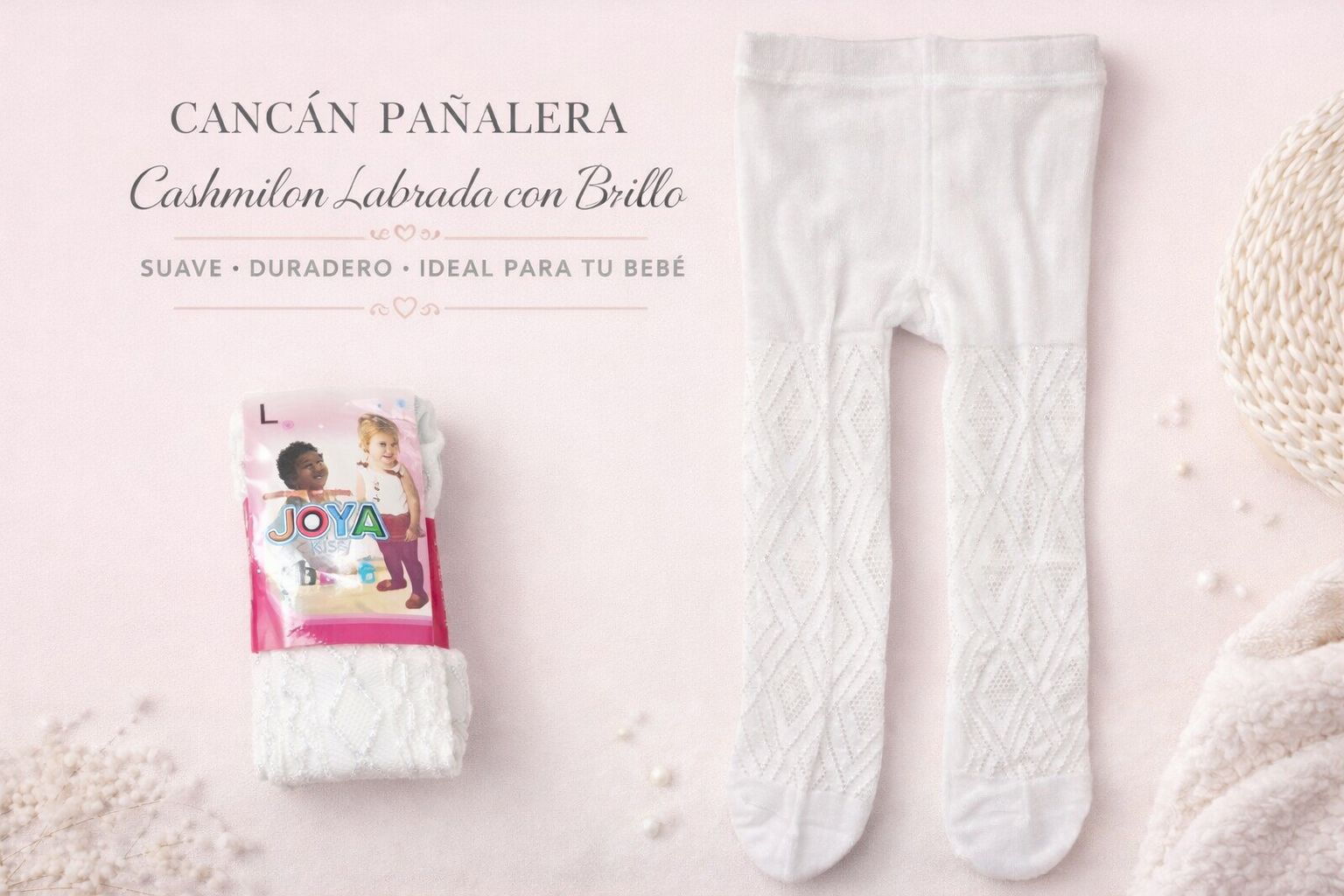 Can can Pañalera de Cashmilon Labrada con Brillo T.(S-M-L)(Hasta 4/5 años) Pack x 6 OFERTA