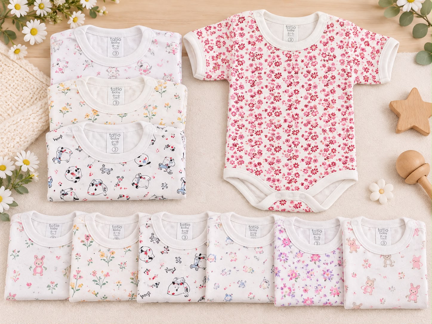 Body Manga corta Estampado "Tatito" T.(3 y 4) Art.381 Pack X 6