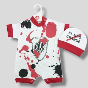 Entero manga corta con gorro RIVER T.(0 al 4) Microbaby Art. 3000