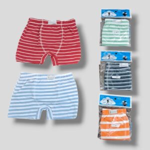 Boxer BEBE Rayado con elastico embutido "Antillitas" T.(00-0-1) Art.390 Pack x 12
