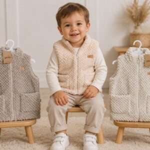 Chaleco de peluche nido de abeja "Gamise Exterior" T.(1 al 5) Art.41300 (Hasta los 3 años)