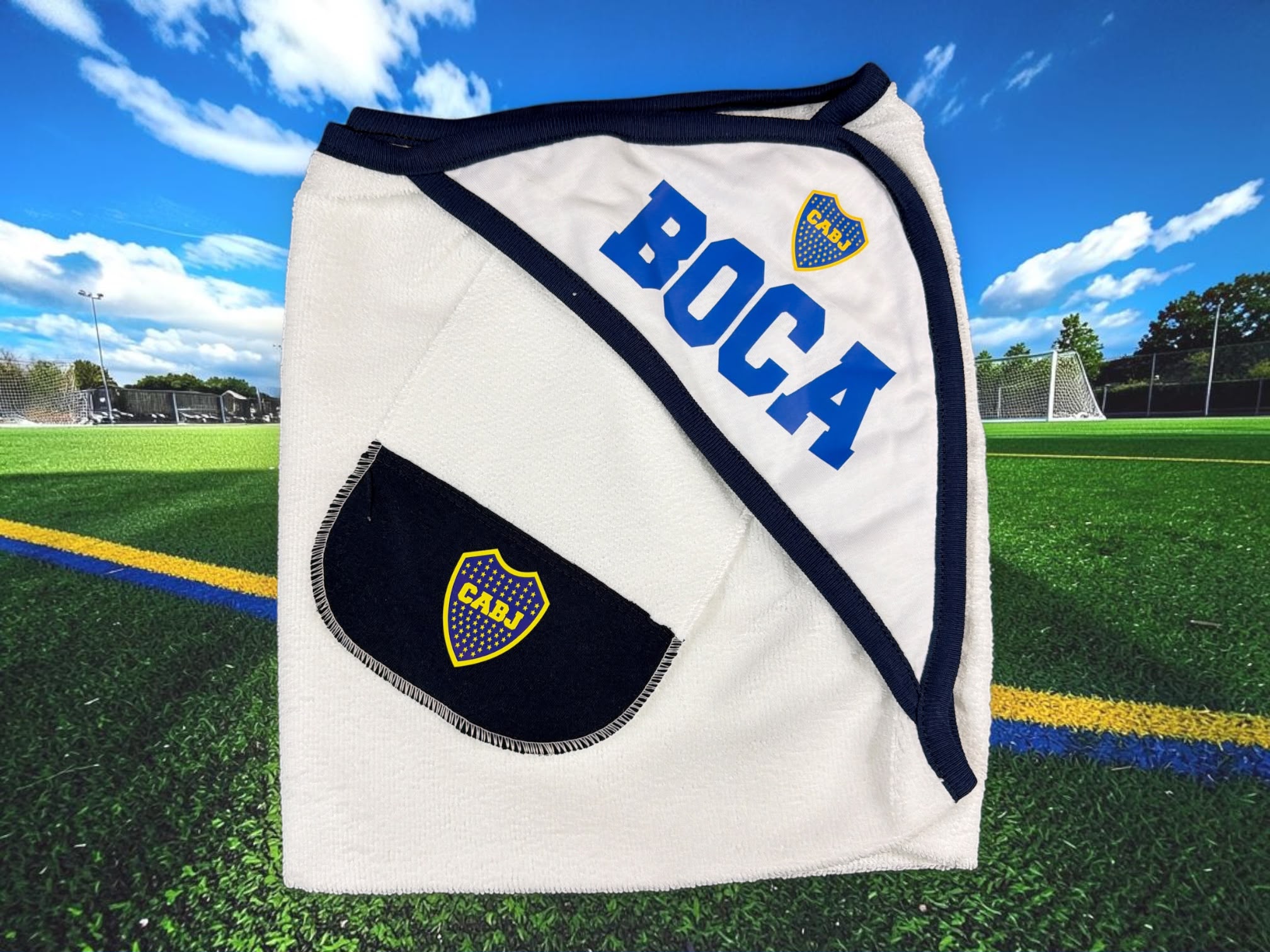 Toallon "Towel" con babita "Boca Juniors" OFERTA