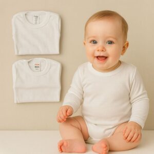 Body Tatito blanco T.(0-1-2) Art.700 Pack x 6