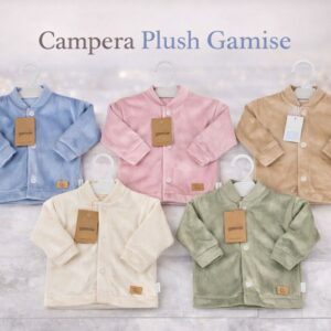 Campera de plush "Gamise Exterior" Art.10400 T.(0-1-2) Surtido de colores
