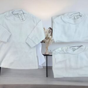 Camiseta bebe Blanca Tatito T.0 al 4 Art.674 Pack x 6