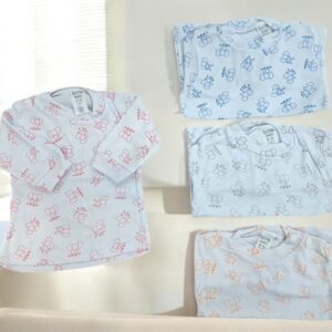 Camiseta estampada bebe fondo blanco Tatito T.0 al 4 Art.677 Pack x 6 