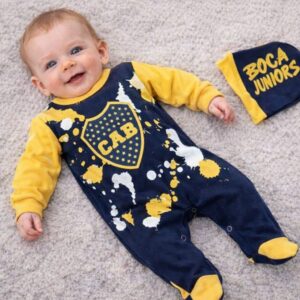 Enterito Boca Juniors con gorro T.(0 al 4) ART.3001
