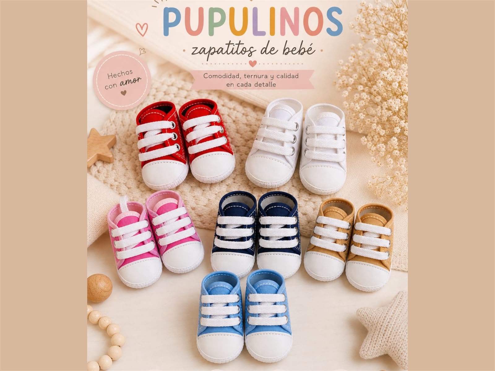 Zapatillas Pupulinos Nene y Nena T.14 al 17 SURTIDO DE MODELOS