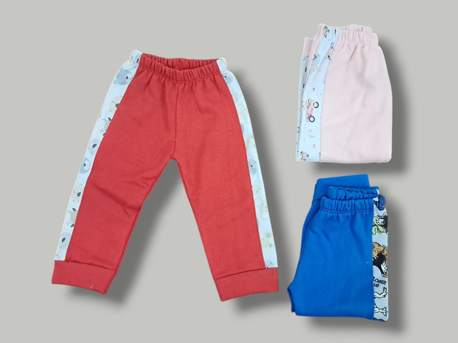 Pantalon de Friza Combinado "Panda" T.1 al 5 Pack x 6 Oferta