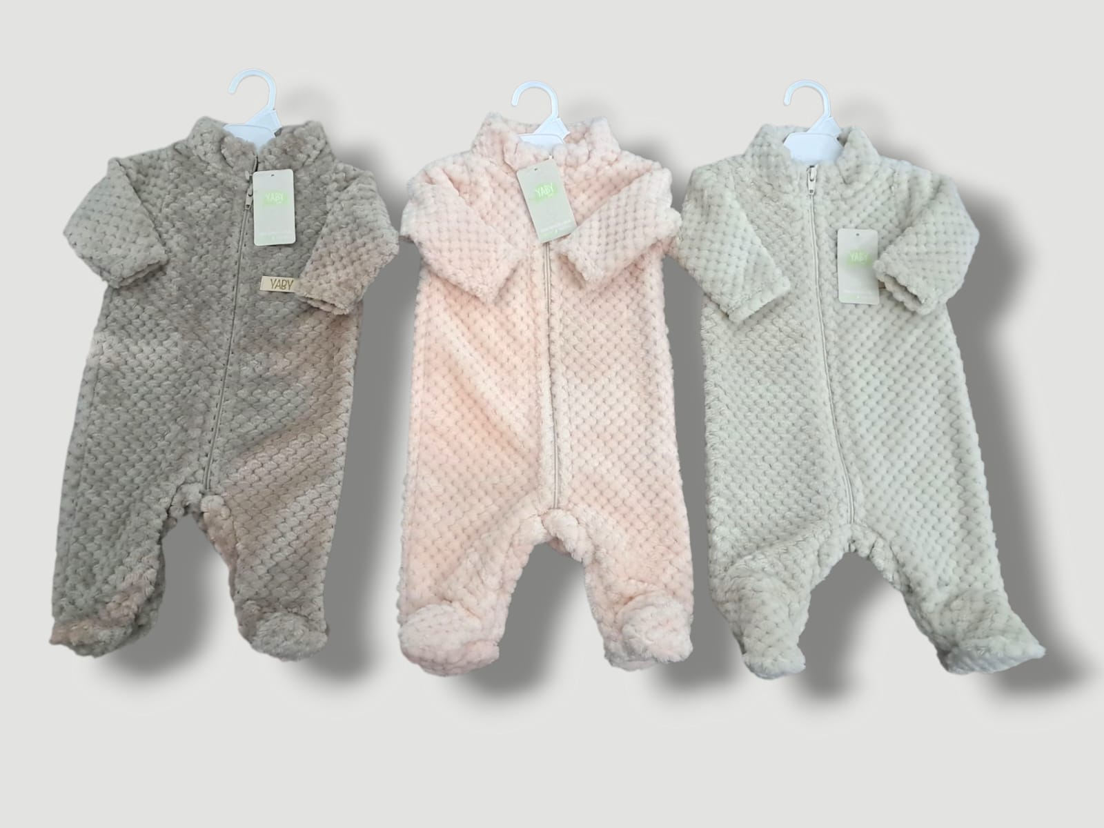 Enterito Piel "Panal de Abeja" con cierre Yaby T.(0-3/3-6/6-9/9-12 meses) Art.24501