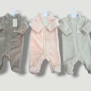 Enterito Piel "Panal de Abeja" con cierre Yaby T.(0-3/3-6/6-9/9-12 meses) Art.24501