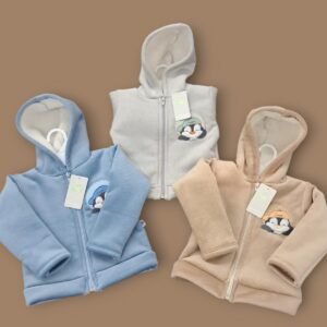 Campera Corderoy bordada forrada en corderito nene Yaby T.(9-12/12-18/24/36 meses) Art.25407