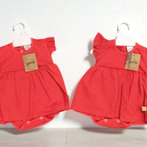 Body Vestido Algodon ROJO Gamise T.(0 al 4) Art.104