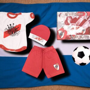 Set en caja MANGA CORTA River Plate (Body, Short y gorro) OFERTA