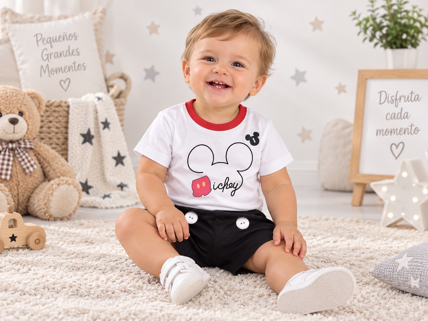 Conjunto "Mickey" Microbaby T.(1 al 5) Art.5113