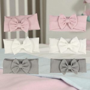 Vincha con moño Bambula elastizada "Kelly Babies" Pack x 6