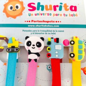 Portachupete cinta SILICONA "Shurita" Art.109 Pack x 4