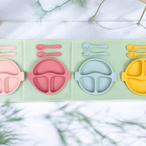 Set Plato con sopapa + Cubiertos SILICONA OFERTA