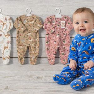 Entero Plush Estampado “ANDY” T.(00-0-1) Surtido de colores SUPEROFERTA