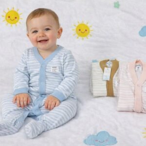 Enterito Interlock con pie rayado Gamise T.(0 al 4) Art.860