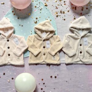 Saco “Chenille” forrado en corderito Yaby T.(3-6/6-9/9-12/12-18 meses) Art.26407