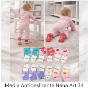 Media antideslizante nena “Andy” Pack x 12 Art.34/671