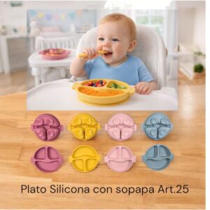 Plato silicona con sopapa Art.25