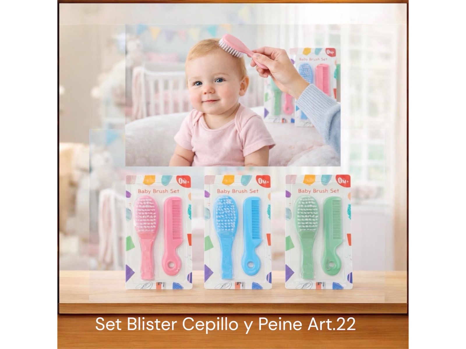 Set blister Cepillo y peine Art.22