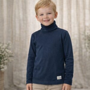 Polera Interlock Niño AZUL “Naranjo” T.(10-12) Art.4755/1
