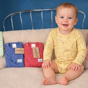 Body estampado Nene y Nena “Naranjo” TALLE 5 Art.1520E