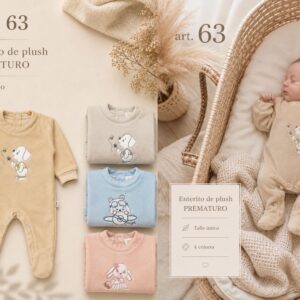 Entero de Plush Prematuro Micky Baby TALLE UNICO Art.63