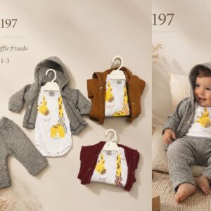 Conjunto 3 piezas “Waffle frisado” Micky Baby T.(1 al 3) Art.197