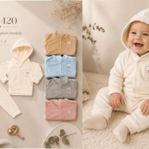 Conjunto Plush con campera Micky Baby T.(1 al 4) Art.420