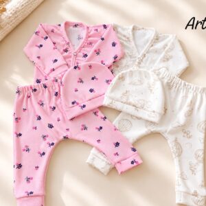 Conjunto 3 piezas Morley (Saquito, pantalon y gorro) “Lola” T.(1 al 4) Art.507