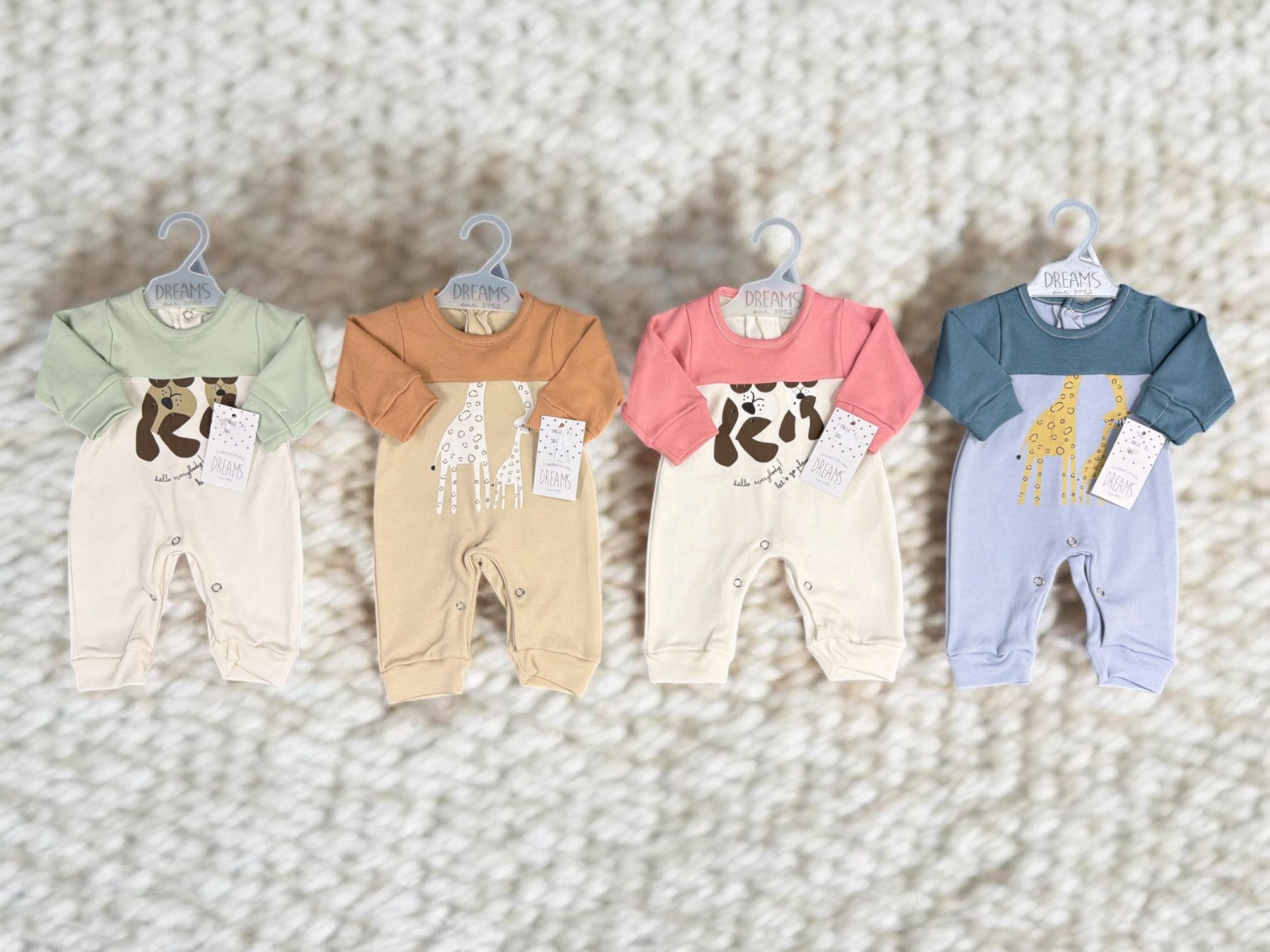 Entero Algodon Mini Dreams Nene Y Nena T.(S-M-L-XL) Art.504 Surtido De Colores